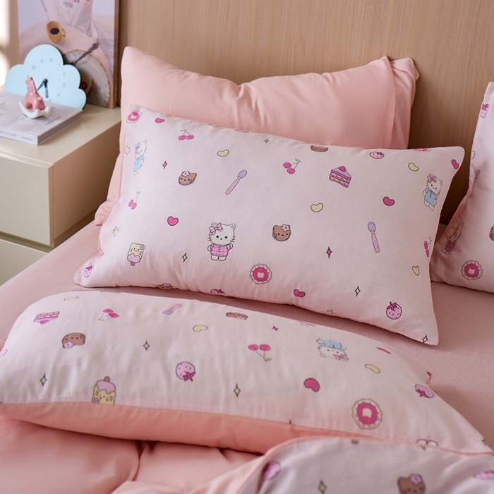 91家纺网 家纺一手货源 找家纺 千朵森 2025新款亲肤舒适高品质双层纱套件四件套-西海 西海— 甜心