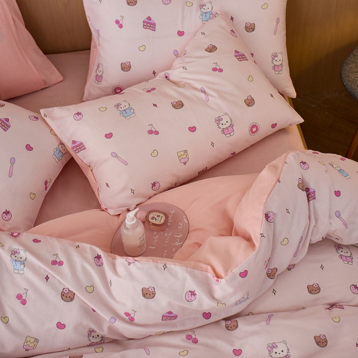 91家纺网 家纺一手货源 找家纺 千朵森 2025新款亲肤舒适高品质双层纱套件四件套-西海 西海— 甜心