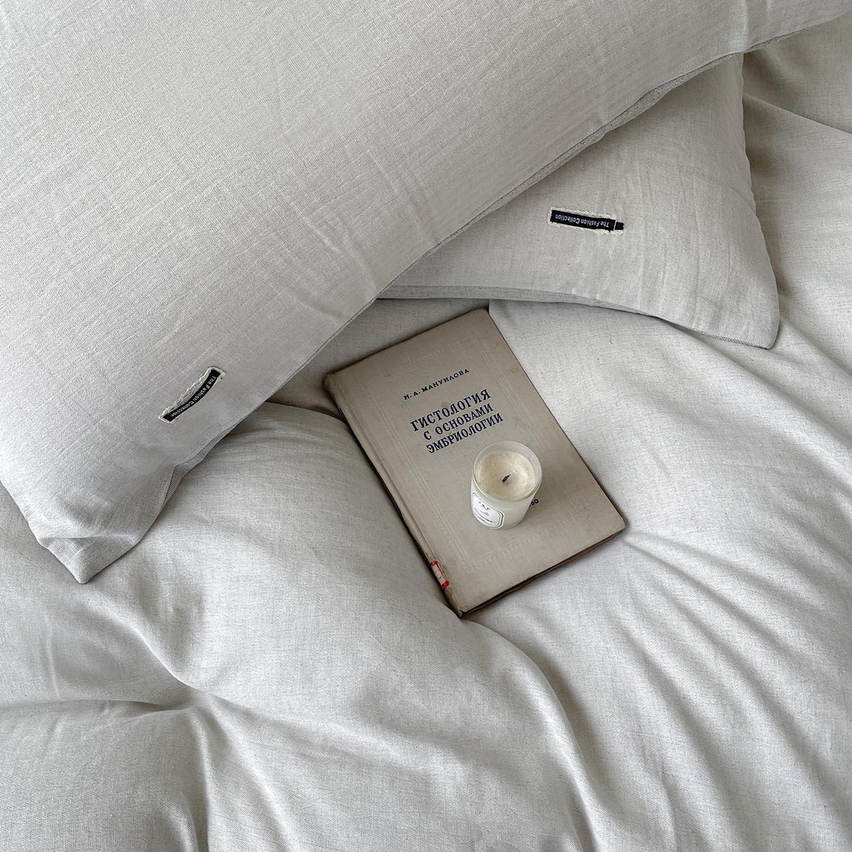 91家纺网 家纺一手货源 找家纺 2025新款休闲风超柔棉麻四件套简约纯棉全棉复古风素色亚麻高端床上用品四季通用 安缦-灰