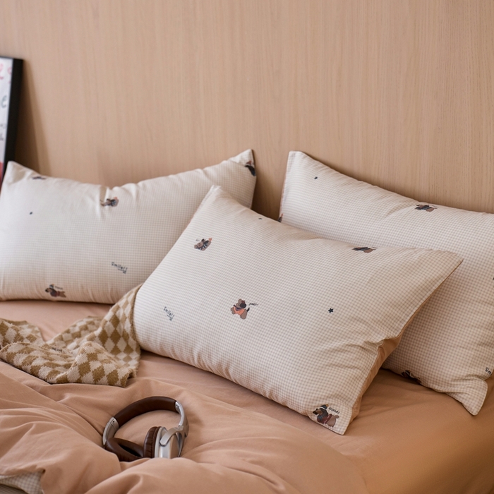 91家纺网 家纺一手货源 找家纺 千朵森 2025新款亲肤舒适高品质双层纱套件四件套-西海 西海—童话