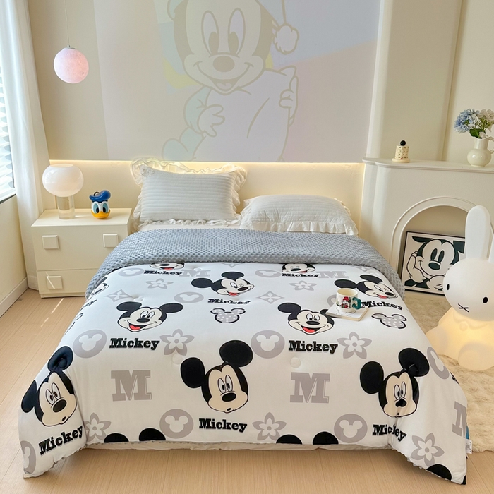 91家纺网 家纺一手货源 找家纺 （总）晚爱家纺（原晚安家居） 迪士尼豆豆被A类针织棉儿童大豆被春秋冬被子被芯豆豆绒