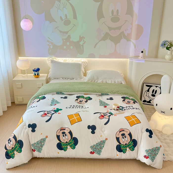 91家纺网 家纺一手货源 找家纺 （总）晚爱家纺（原晚安家居） 迪士尼豆豆被A类针织棉儿童大豆被春秋冬被子被芯豆豆绒