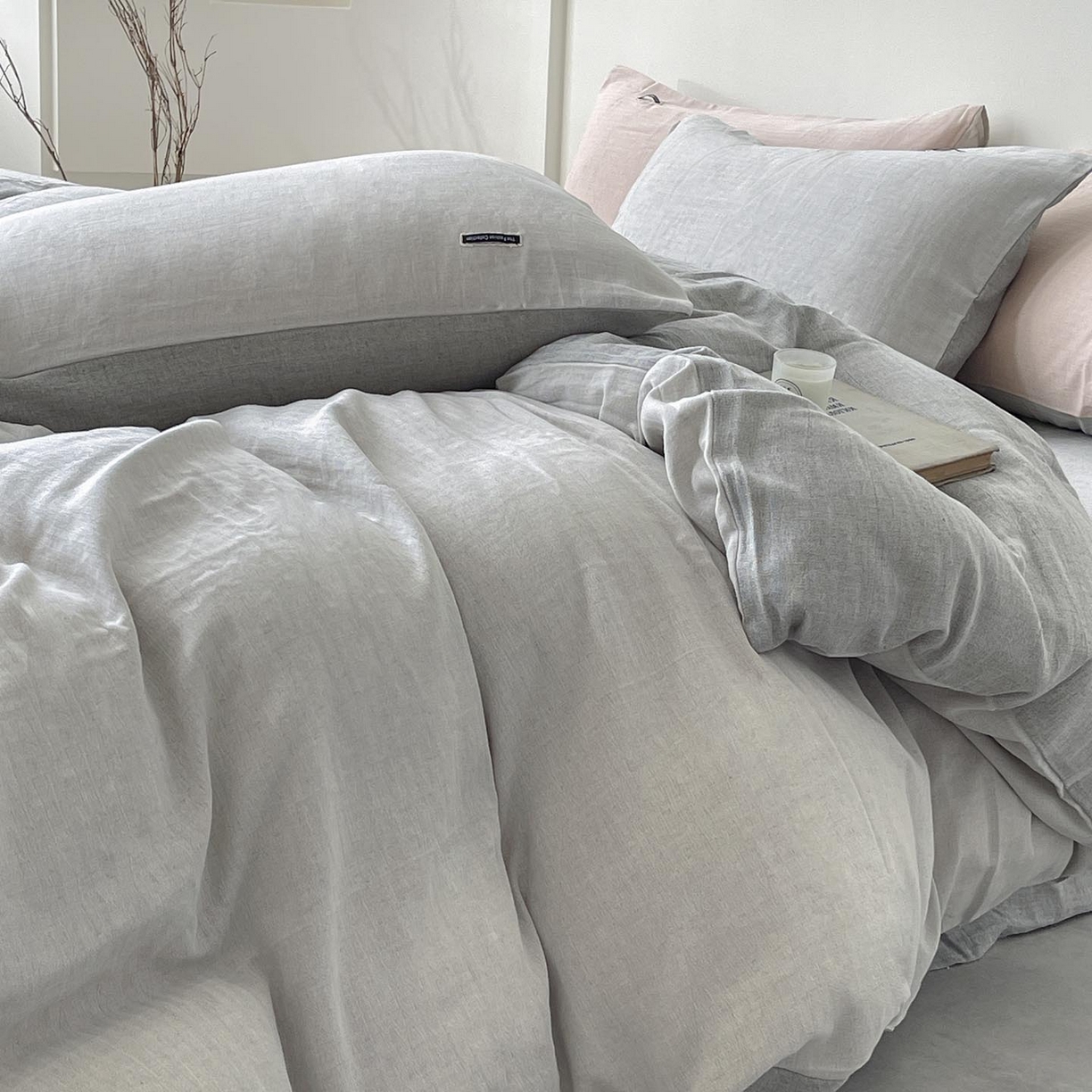 91家纺网 家纺一手货源 找家纺 （总）2025新款休闲风超柔棉麻四件套简约纯棉全棉复古风素色亚麻高端床上用品四季通用