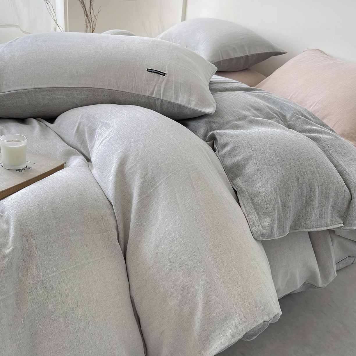 91家纺网 家纺一手货源 找家纺 （总）2025新款休闲风超柔棉麻四件套简约纯棉全棉复古风素色亚麻高端床上用品四季通用