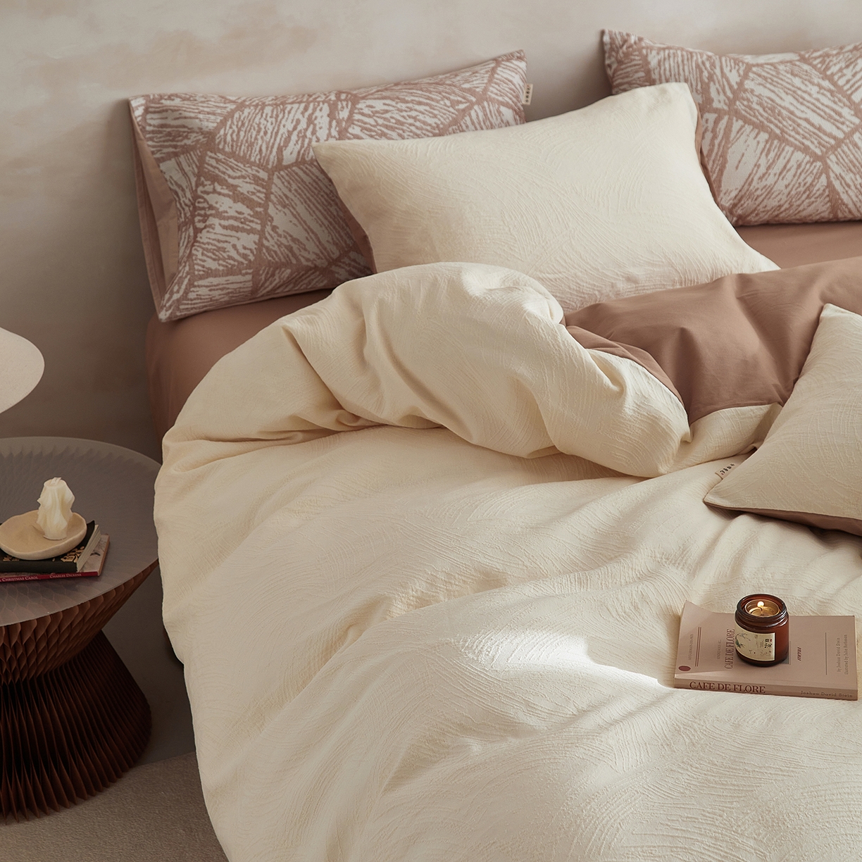 91家纺网 家纺一手货源 找家纺 （总）简宜家居（朝初家纺） 2025新款全棉提花纯棉加厚磨毛四件套