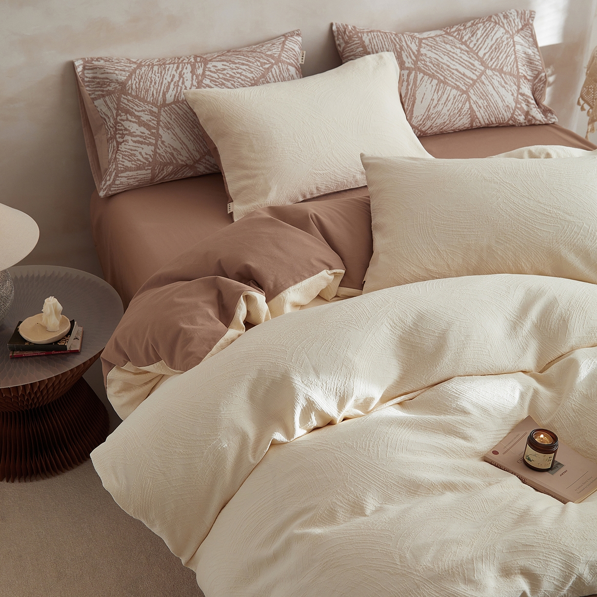 91家纺网 家纺一手货源 找家纺 （总）简宜家居（朝初家纺） 2025新款全棉提花纯棉加厚磨毛四件套