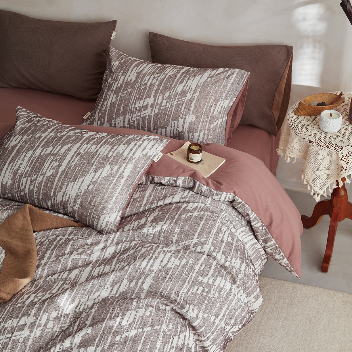 91家纺网 家纺一手货源 找家纺 （总）简宜家居（朝初家纺） 2025新款全棉提花纯棉加厚磨毛四件套