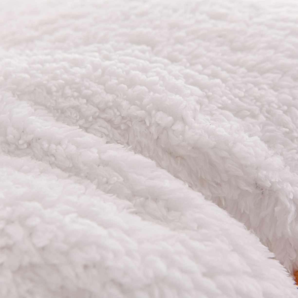 91家纺网 家纺一手货源 找家纺 金灵居 2025新款雕花牛奶绒床垫羊羔绒床垫床褥子跨境外贸 橙拼白