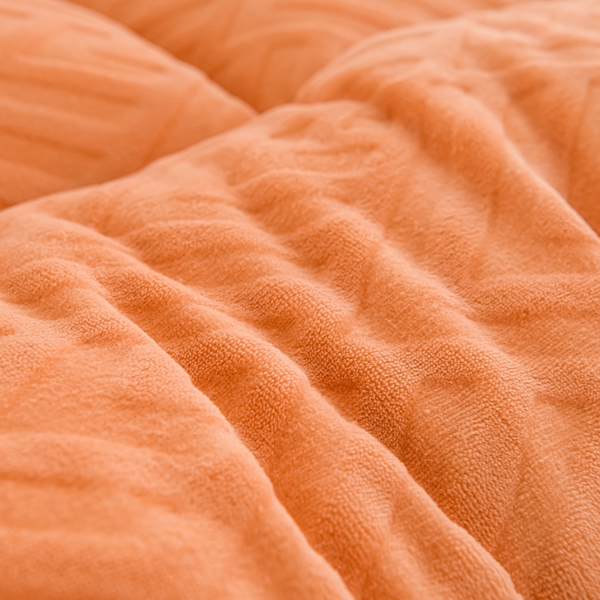 91家纺网 家纺一手货源 找家纺 金灵居 2025新款雕花牛奶绒床垫羊羔绒床垫床褥子跨境外贸 橙拼灰