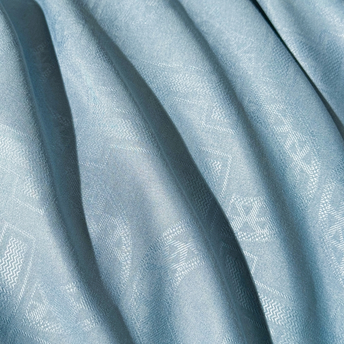 91家纺网 家纺一手货源 找家纺 栩裕纺织 2025新款宋锦绸苏云缎四件套 宾利蓝