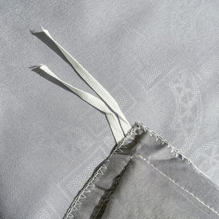 91家纺网 家纺一手货源 找家纺 栩裕纺织 2025新款宋锦绸苏云缎四件套 暮云灰