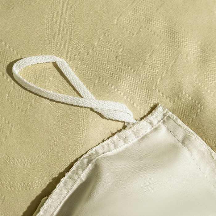 91家纺网 家纺一手货源 找家纺 栩裕纺织 2025新款宋锦绸苏云缎四件套 素茶米