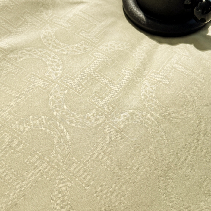 91家纺网 家纺一手货源 找家纺 栩裕纺织 2025新款宋锦绸苏云缎四件套 素茶米