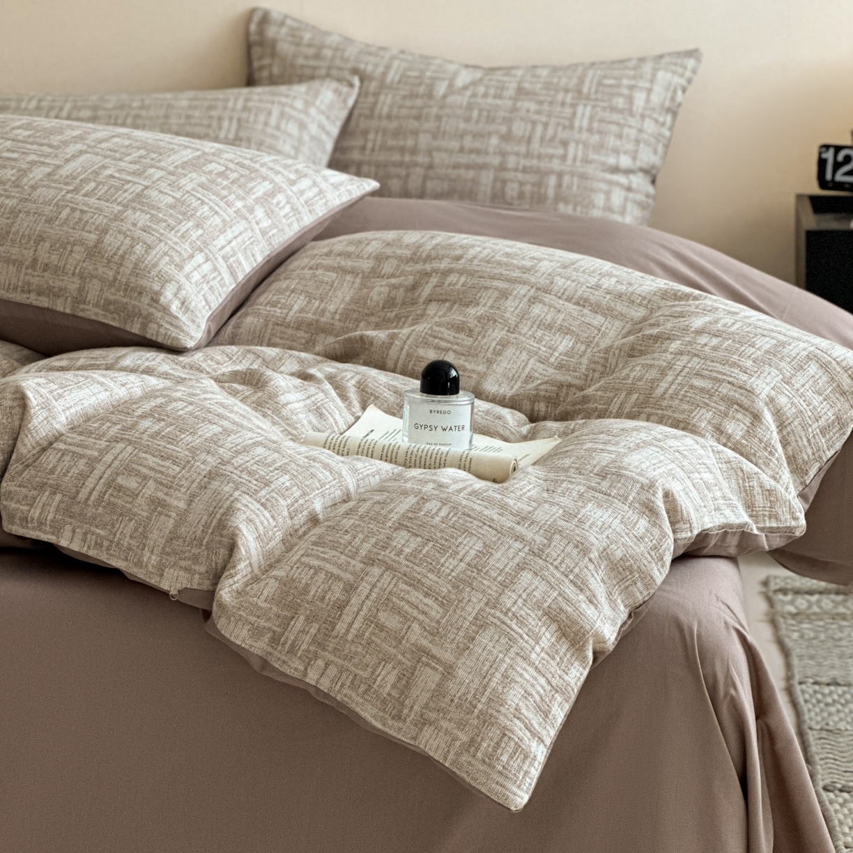 91家纺网 家纺一手货源 找家纺 （总）慕尚家纺 2025新款全棉提花皱皱纱四件套