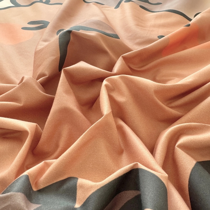 91家纺网 家纺一手货源 找家纺 蘭菲家纺 2025新款全棉大版卡皮巴拉系列四件套 豚一家