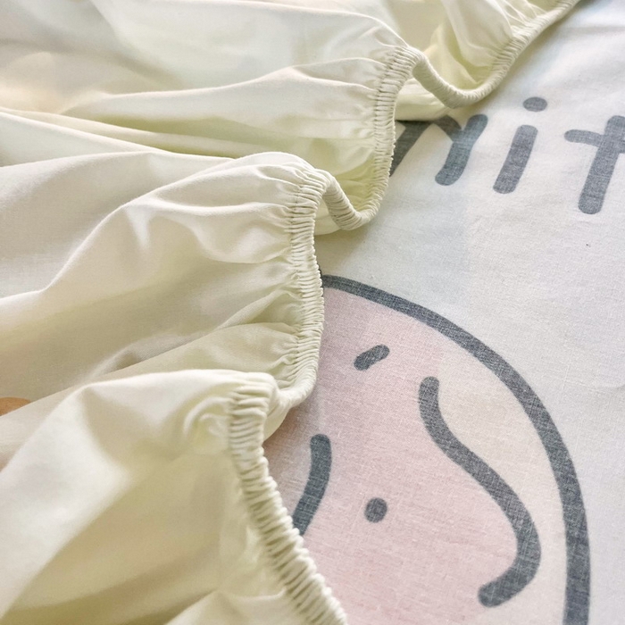 91家纺网 家纺一手货源 找家纺 蘭菲家纺 2025新款全棉大版卡皮巴拉系列单品床笠 豚世界