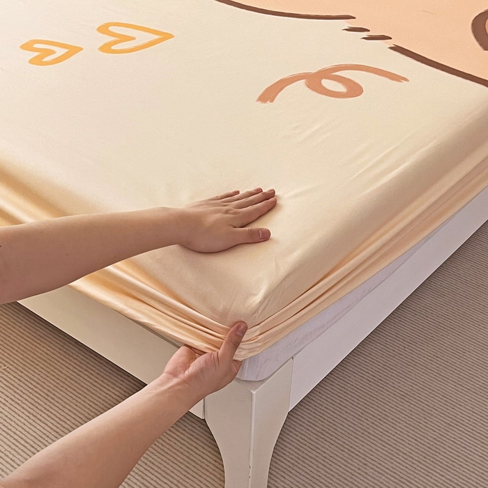 91家纺网 家纺一手货源 找家纺 蘭菲家纺 2025新款全棉大版卡皮巴拉系列单品床笠 大美豚