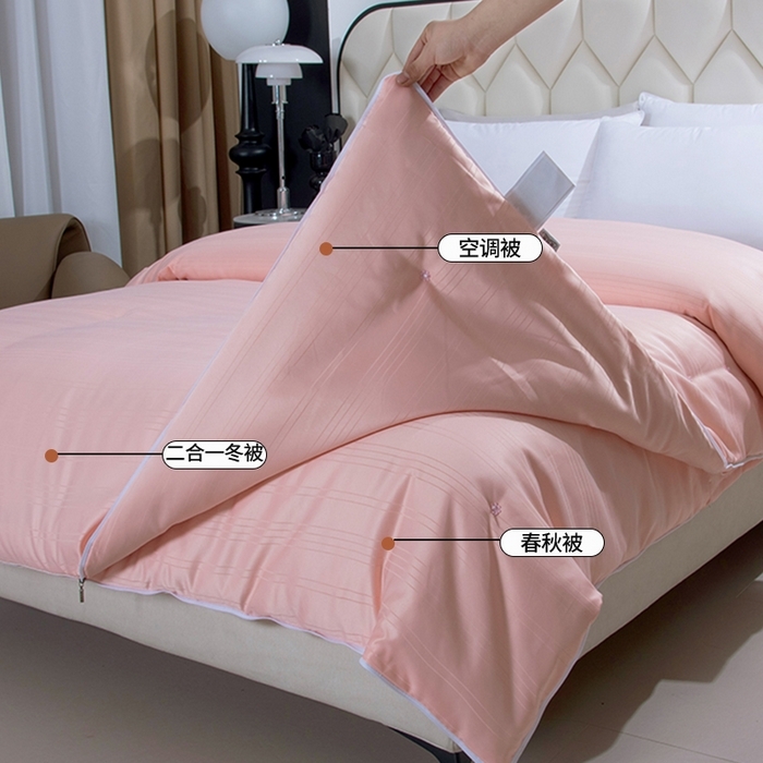 91家纺网 家纺一手货源 找家纺 尚品家纺 2025新款全棉提花蚕丝子母被冬被春秋被被子 经典玉