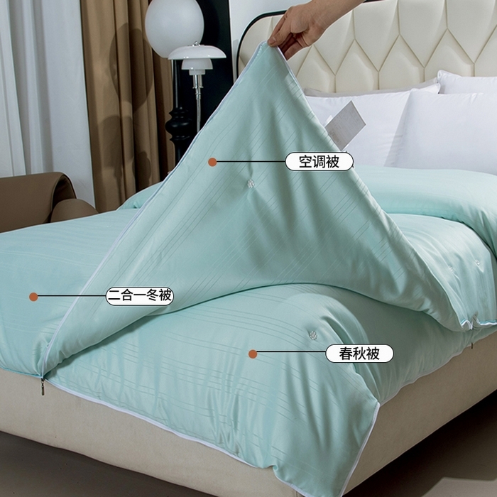 91家纺网 家纺一手货源 找家纺 （总）尚品家纺 2025新款全棉提花蚕丝子母被冬被春秋被被子