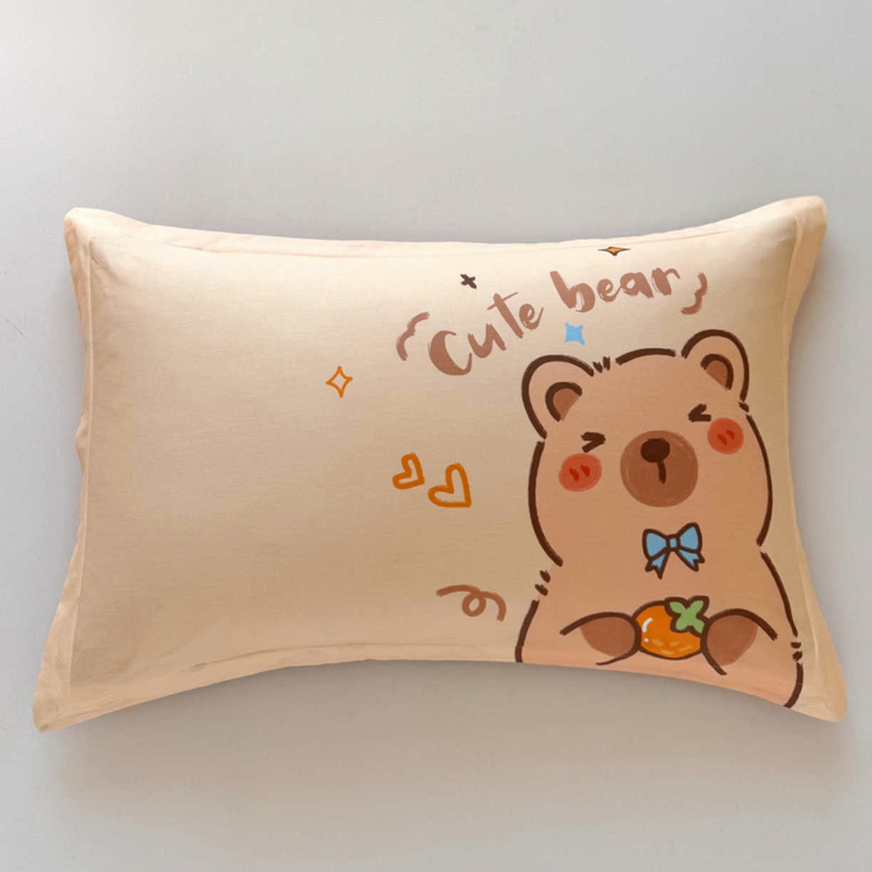 91家纺网 家纺一手货源 找家纺 蘭菲家纺 2025新款全棉大版卡皮巴拉系列单品枕套 大美豚