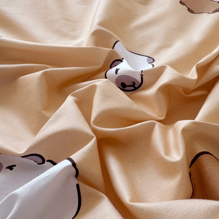 91家纺网 家纺一手货源 找家纺 蘭菲家纺 2025新款全棉小版卡皮巴拉系列四件套 卡豚