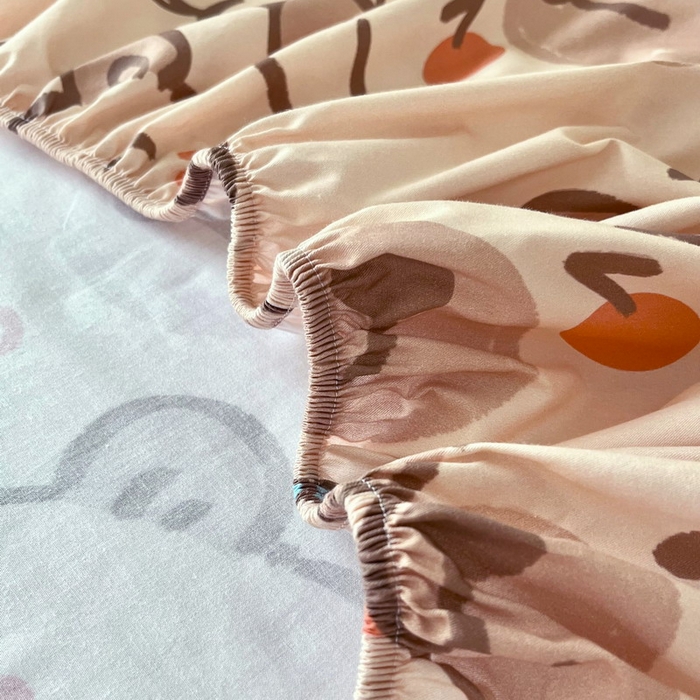 91家纺网 家纺一手货源 找家纺 蘭菲家纺 2025新款全棉小版卡皮巴拉系列单品床笠 小卡