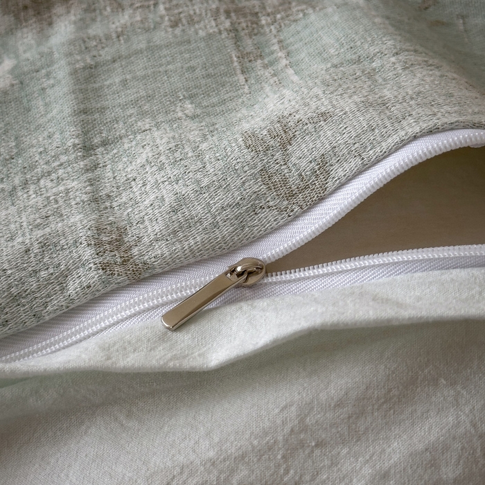 91家纺网 家纺一手货源 找家纺 席世家 2025新款空气提花四件套 花序-竹青