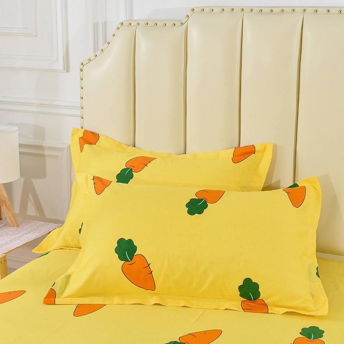 91家纺网 家纺一手货源 找家纺 （总）绒品 2025新款12868纯棉印花单品单枕套