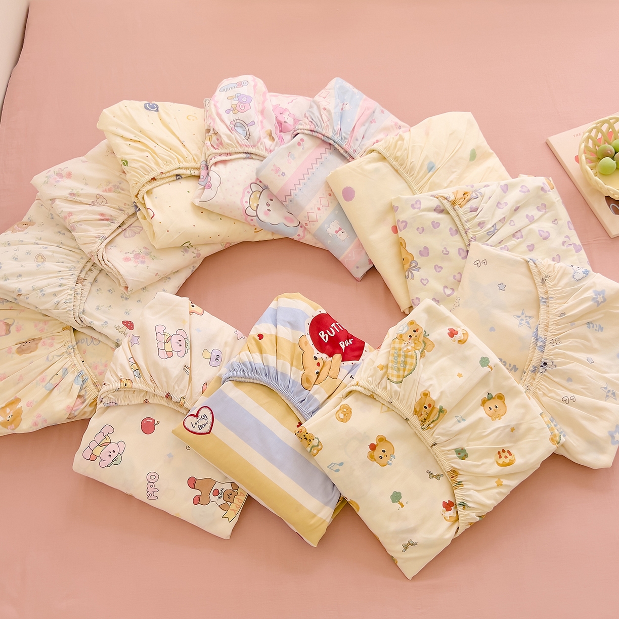 91家纺网 家纺一手货源 找家纺 （总）DoDo 兜兜 2025新款卡通全棉纯棉小清新单品被套系列 （可定做尺寸）