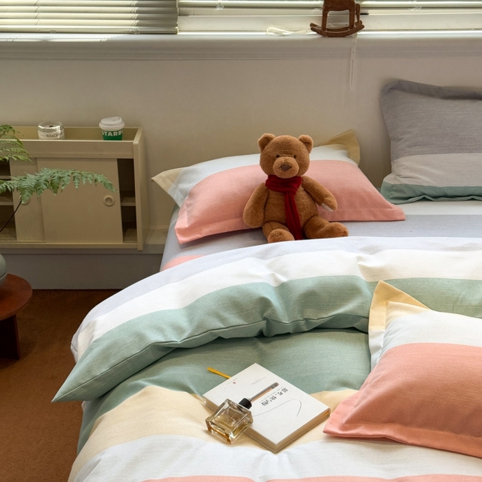 91家纺网 家纺一手货源 找家纺 （总）棉生活家纺 2025新款铂金全棉纯棉磨毛四件套