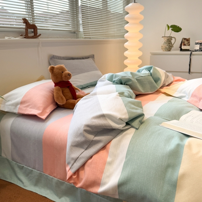 91家纺网 家纺一手货源 找家纺 （总）棉生活家纺 2025新款铂金全棉纯棉磨毛四件套