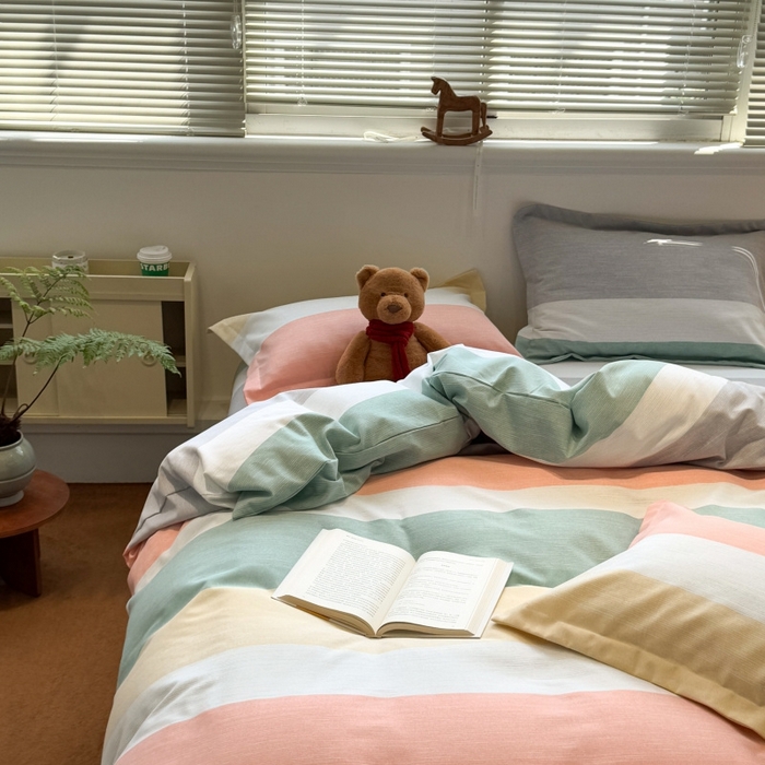 91家纺网 家纺一手货源 找家纺 （总）棉生活家纺 2025新款铂金全棉纯棉磨毛四件套