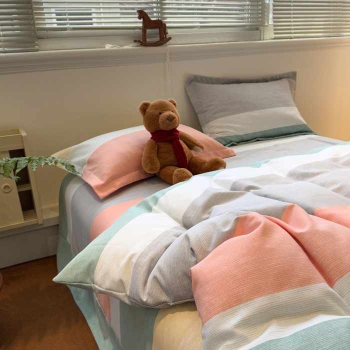 91家纺网 家纺一手货源 找家纺 （总）棉生活家纺 2025新款铂金全棉纯棉磨毛四件套