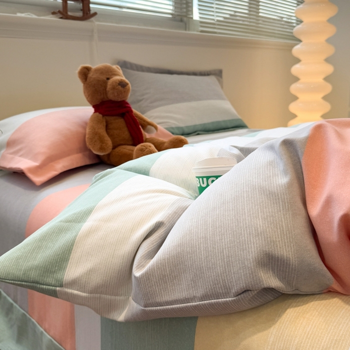 91家纺网 家纺一手货源 找家纺 （总）棉生活家纺 2025新款铂金全棉纯棉磨毛四件套