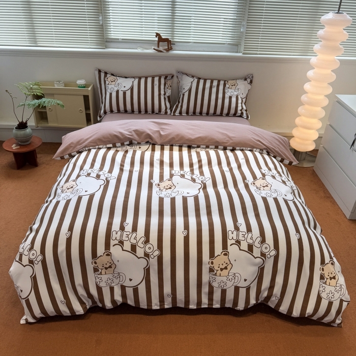 91家纺网 家纺一手货源 找家纺 （总）棉生活家纺 2025新款铂金全棉纯棉磨毛四件套