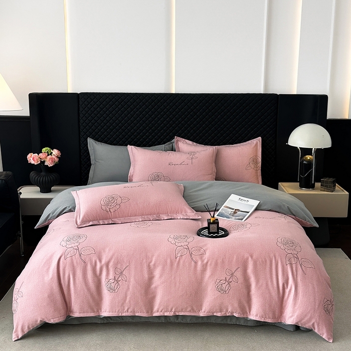 91家纺网 家纺一手货源 找家纺 （总）棉生活家纺 2025新款铂金全棉纯棉磨毛四件套