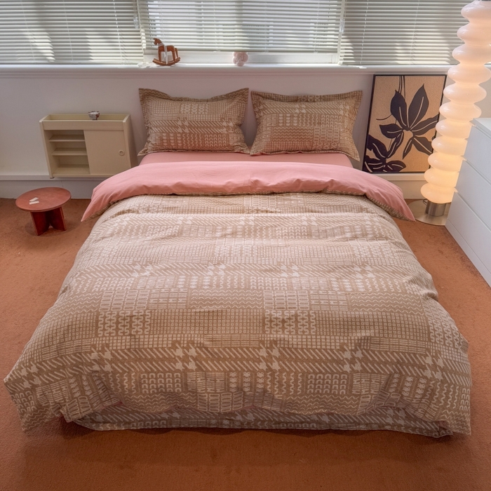 91家纺网 家纺一手货源 找家纺 （总）棉生活家纺 2025新款铂金全棉纯棉磨毛四件套