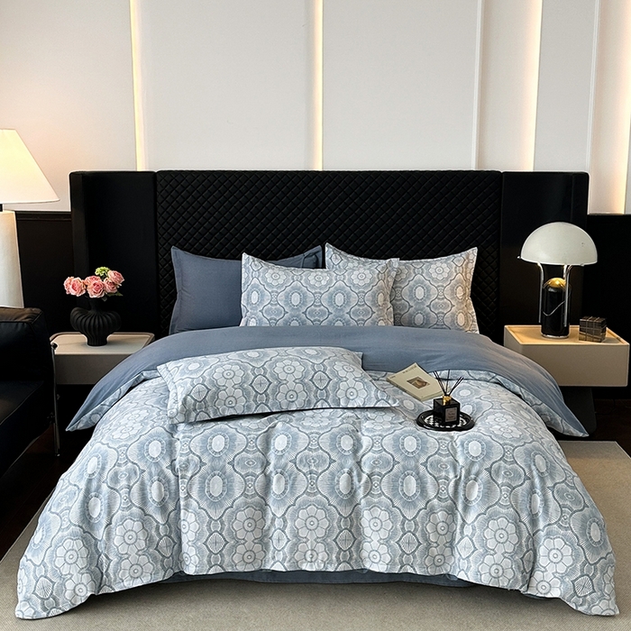 91家纺网 家纺一手货源 找家纺 棉生活家纺 2025新款铂金全棉纯棉磨毛四件套 萝莉-兰