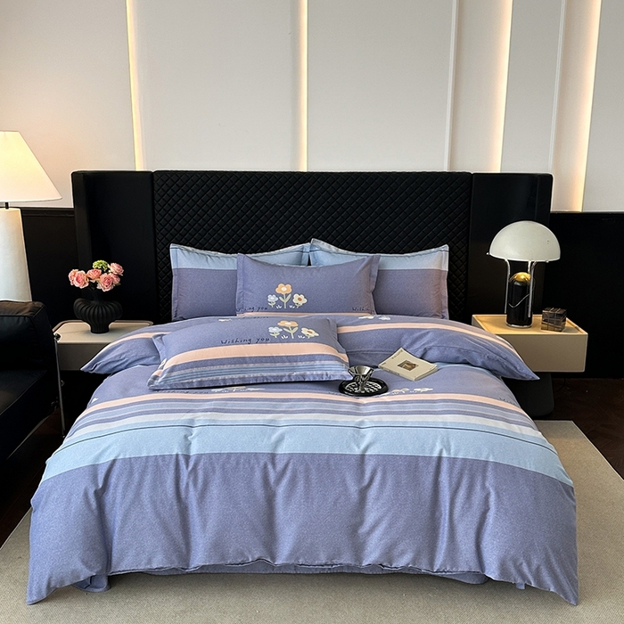 91家纺网 家纺一手货源 找家纺 （总）棉生活家纺 2025新款铂金全棉纯棉磨毛四件套