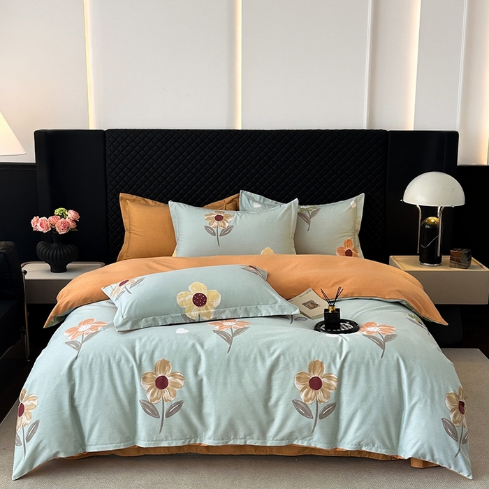 91家纺网 家纺一手货源 找家纺 （总）棉生活家纺 2025新款铂金全棉纯棉磨毛四件套