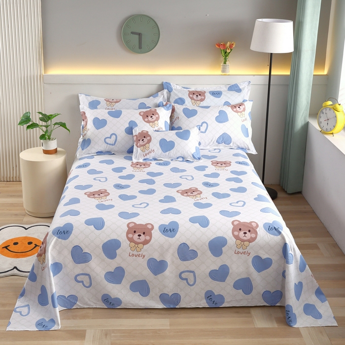 91家纺网 家纺一手货源 找家纺 （总）绒品 2025新款12868纯棉印花单品单床单