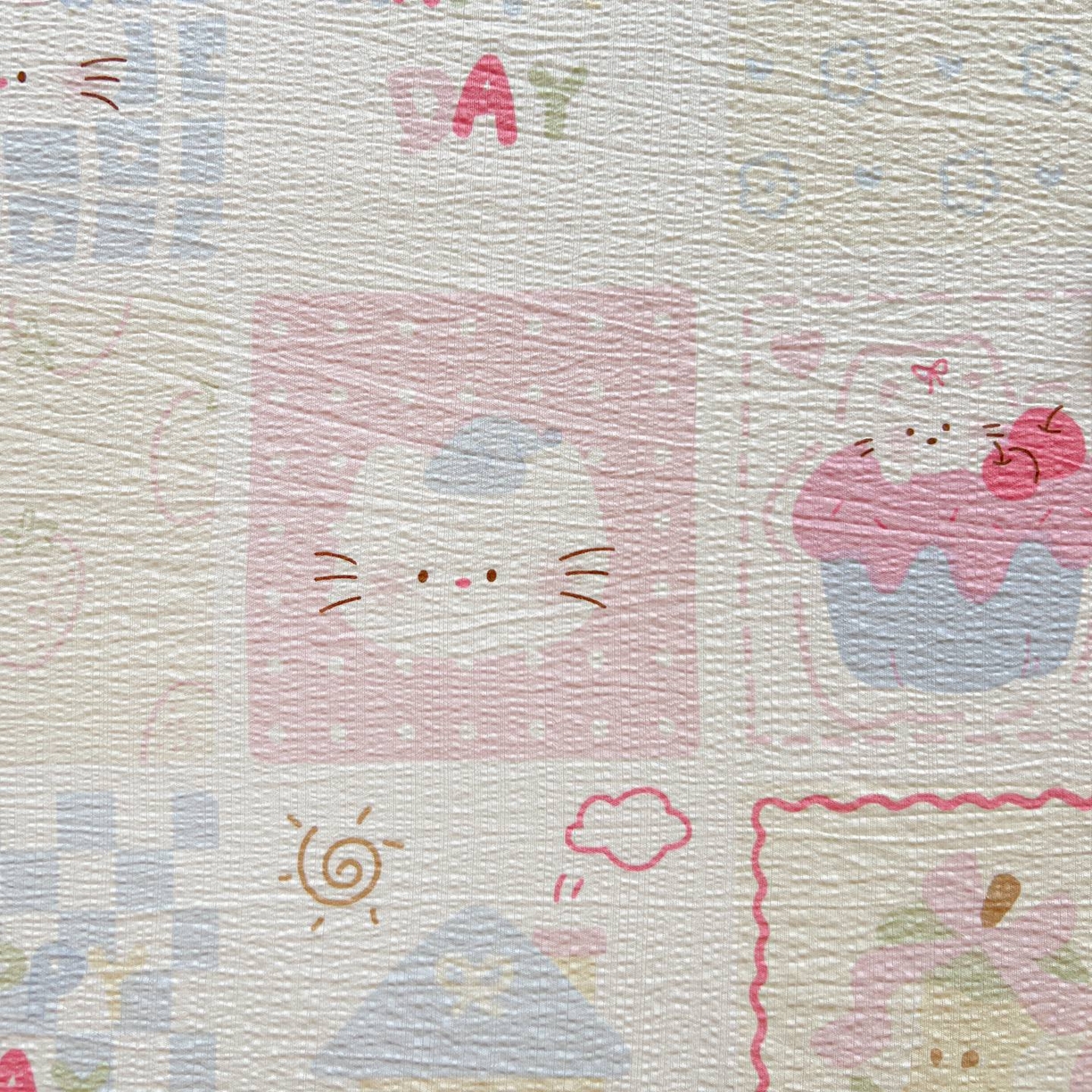 91家纺网 家纺一手货源 找家纺 Mata蔓塔家 2025新款双层纱印花系列单床笠床笠单件 奶油块块