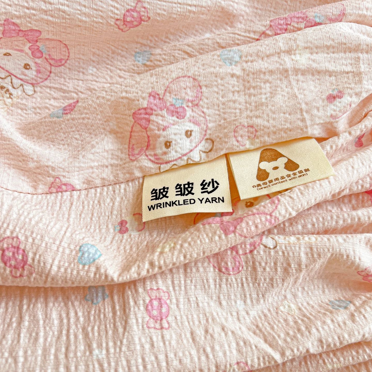 91家纺网 家纺一手货源 找家纺 Mata蔓塔家 2025新款双层纱印花系列单床笠床笠单件 小美