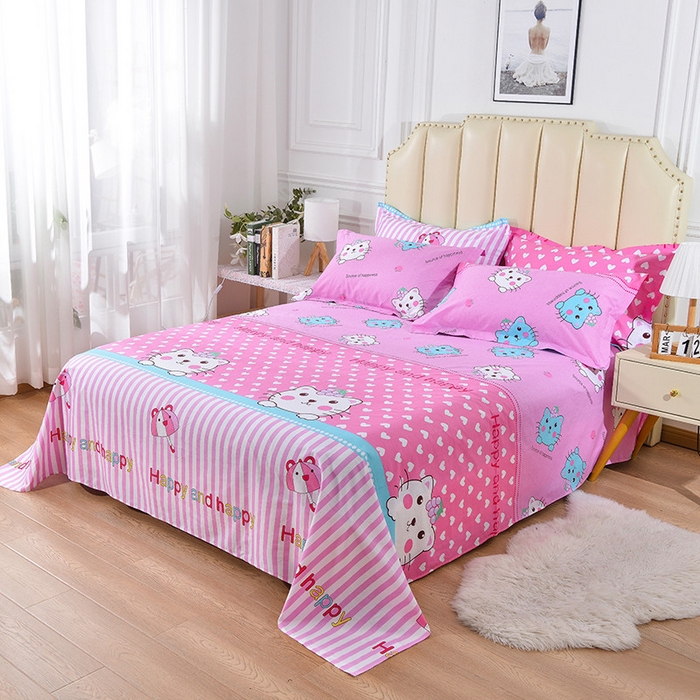 91家纺网 家纺一手货源 找家纺 （总）绒品 2025新款12868纯棉印花单品单床单