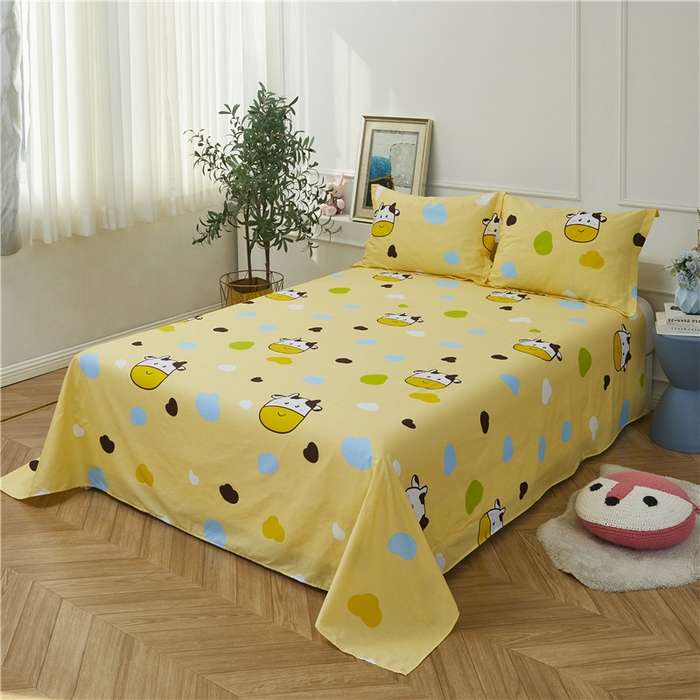 91家纺网 家纺一手货源 找家纺 （总）绒品 2025新款12868纯棉印花单品单床单