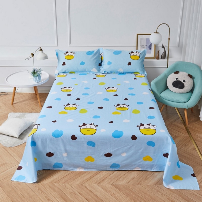 91家纺网 家纺一手货源 找家纺 （总）绒品 2025新款12868纯棉印花单品单床单