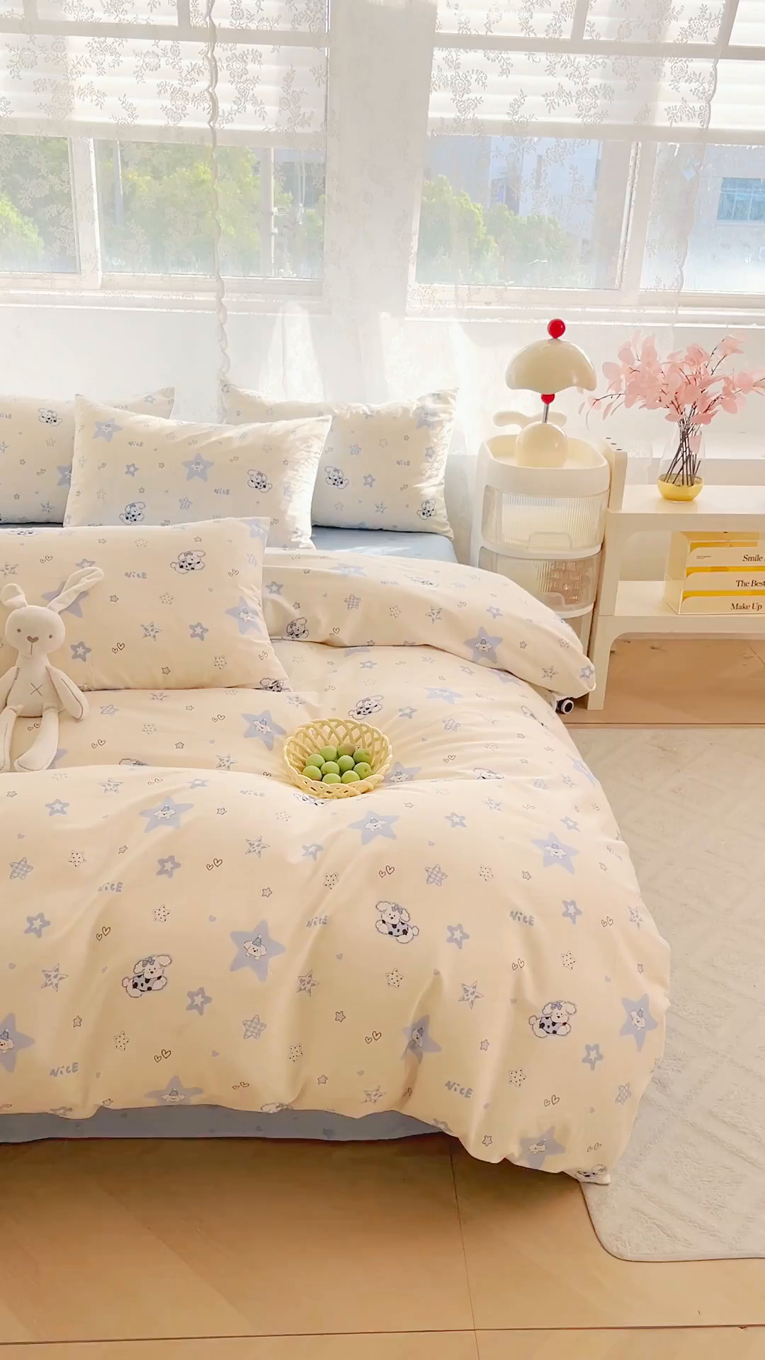 91家纺网 家纺一手货源 找家纺 （总）DoDo 兜兜 2025新款卡通全棉纯棉小清新三四件套系列 （可定做尺寸）