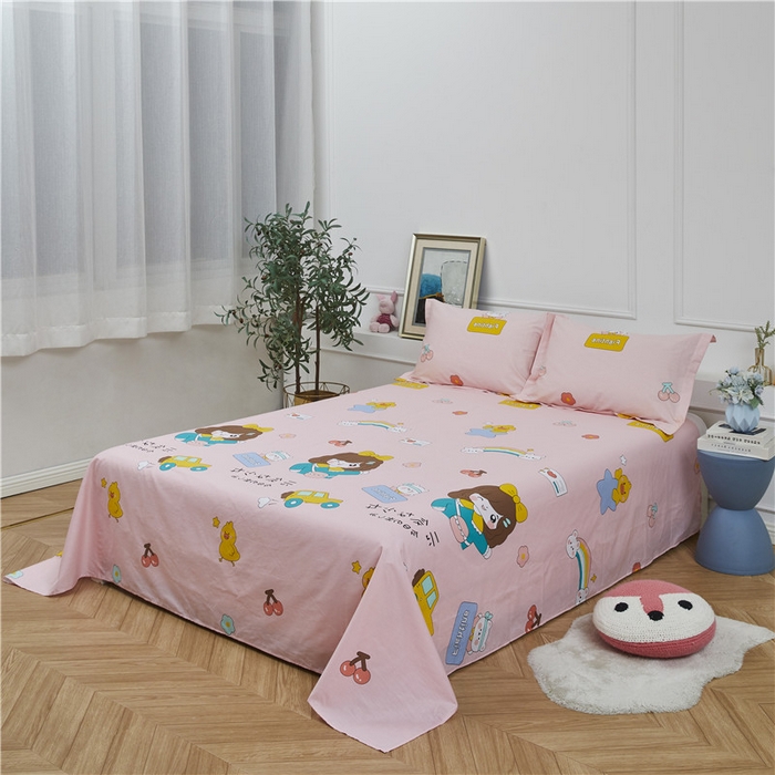 91家纺网 家纺一手货源 找家纺 （总）绒品 2025新款12868纯棉印花单品单床单