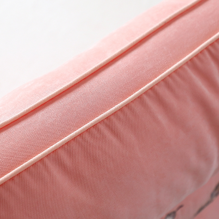 91家纺网 家纺一手货源 找家纺 云熙枕业 2025新款糯糯棉水洗舒缓护颈枕 枕头枕芯 粉色中枕/对 48*74cm