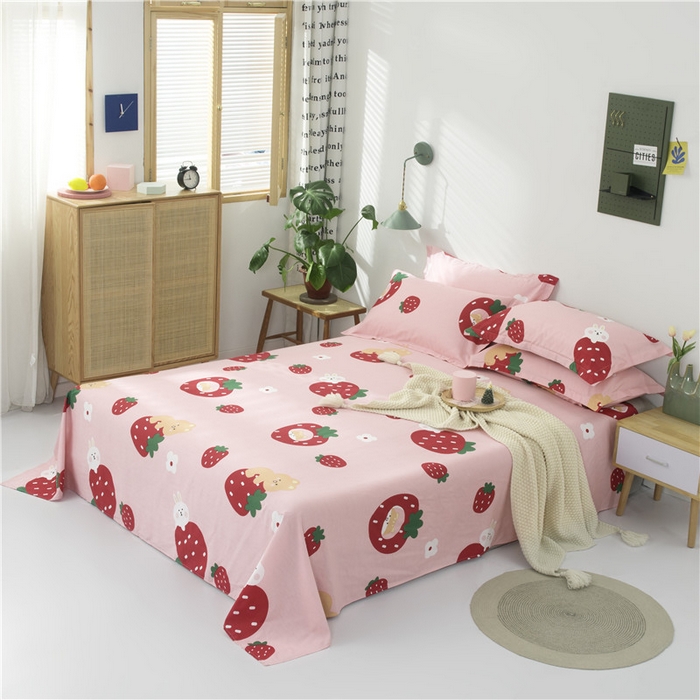 91家纺网 家纺一手货源 找家纺 （总）绒品 2025新款12868纯棉印花单品单床单